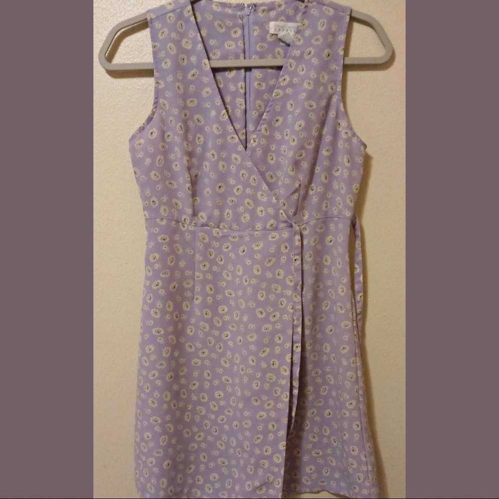 Express Faux Wrap Skort Dress - Small